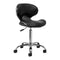 Salon Stool Gabbiano Q-4599 v2 - Black and Chrome