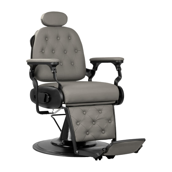 Barber Chair Gabbiano Francesco - Grey-Black