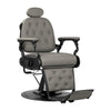 Barber Chair Gabbiano Francesco - Grey-Black