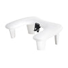 Manicure Armrest Momo Croissant with Phone Holder - White