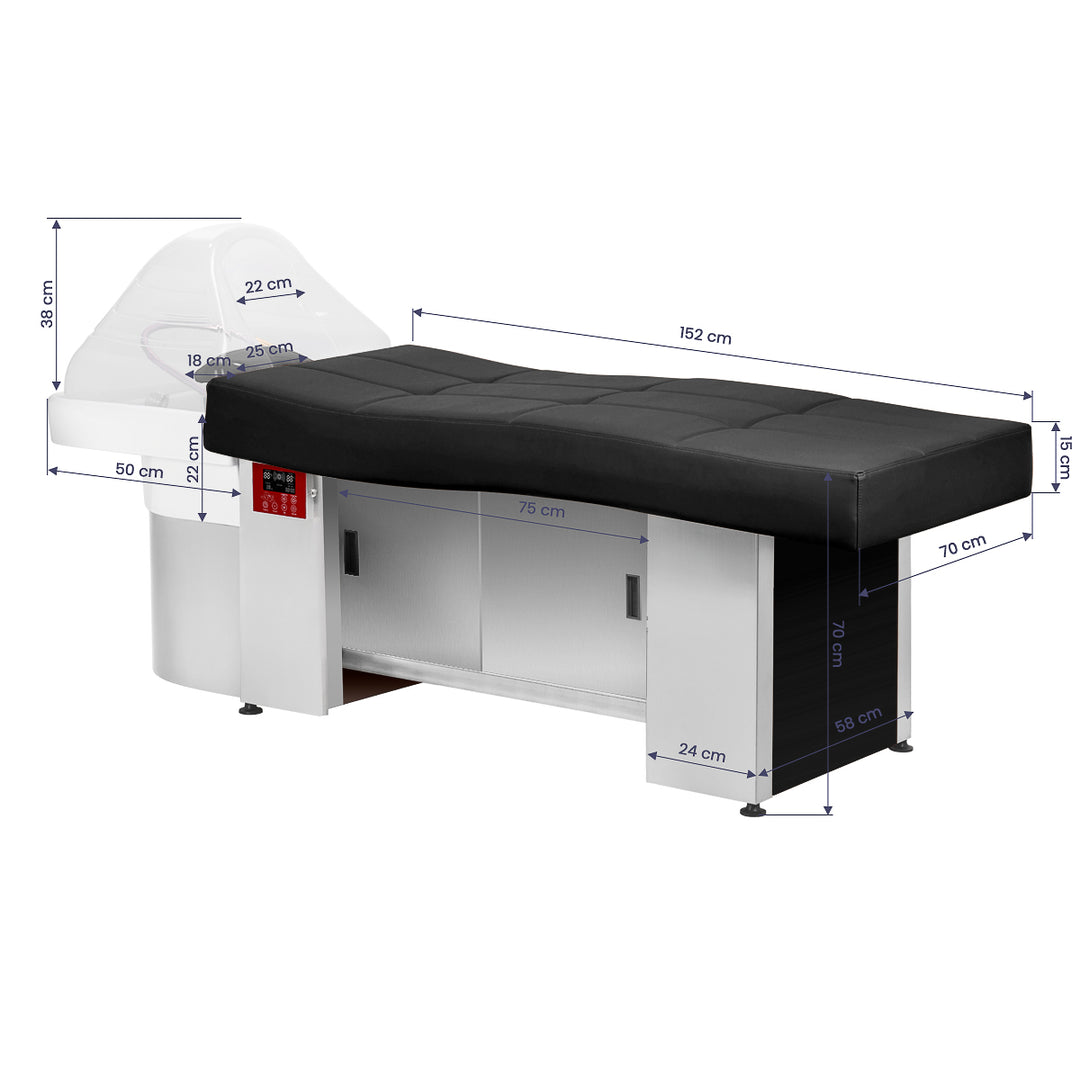 Backwash Unit Gabbiano Head Spa 017B - Black - image 17