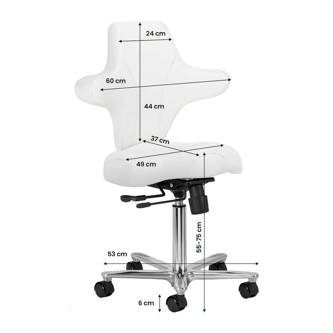 Tabouret Verstelbaar Azzurro Special 152 Sneeuwwit - afbeelding 10