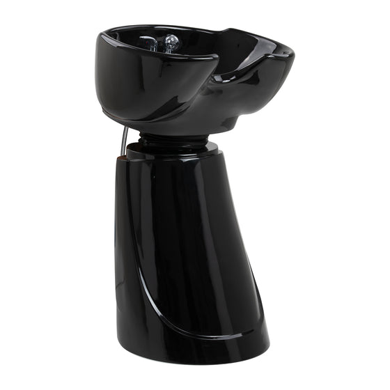 Hair Wash Basin Column Gabbiano B40 - Black