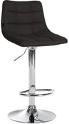Bar Stool 107, Adjustable and Swivelling - Black