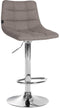 Bar Stool 107, Adjustable and Swivelling - Grey