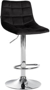 Bar Stool 107, Adjustable and Swivelling - Black