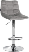 Bar Stool 107, Adjustable and Swivelling - Grey