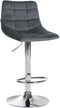 Bar Stool 107, Adjustable and Swivelling - Dark Grey
