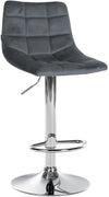 Bar Stool 107, Adjustable and Swivelling - Dark Grey
