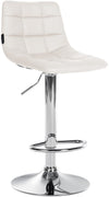 Bar Stool, Adjustable, Swivelling - White