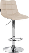 Bar Stool, Adjustable, Swivelling - Cream