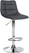 Bar Stool, Adjustable, Swivelling - Grey