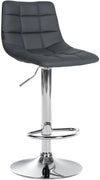 Bar Stool, Adjustable, Swivelling - Grey