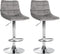 Bar Stool Set 107 with Backrest - Grey
