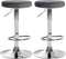Bar Stool Set 109, Adjustable and Swivelling - Dark Grey
