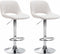 Bar Stool Set 106, Adjustable and Swivelling - Cream