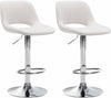 Bar Stool Set 106, Adjustable and Swivelling - Cream