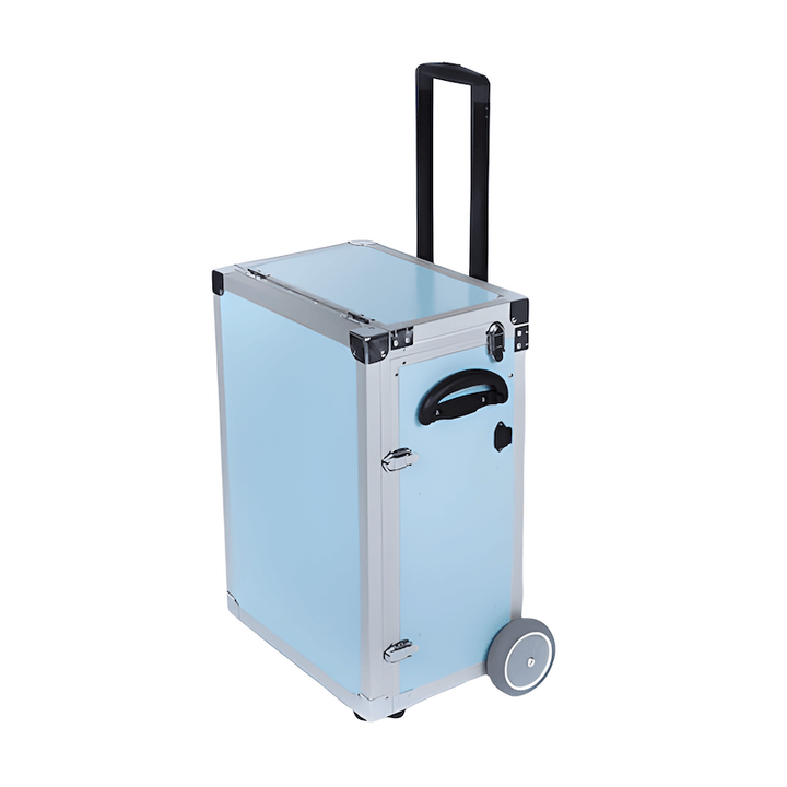 Pedicurekoffer met Trolley PodoMobile Maxi Grey Blue 1
