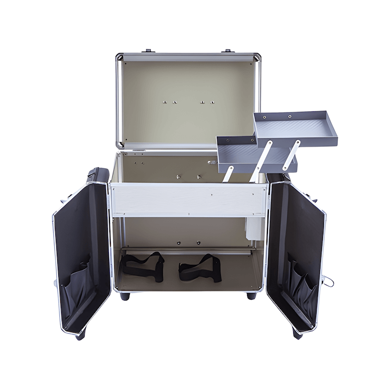 Pedicurekoffer met Trolley PodoMobile Midi Grey Blue 7