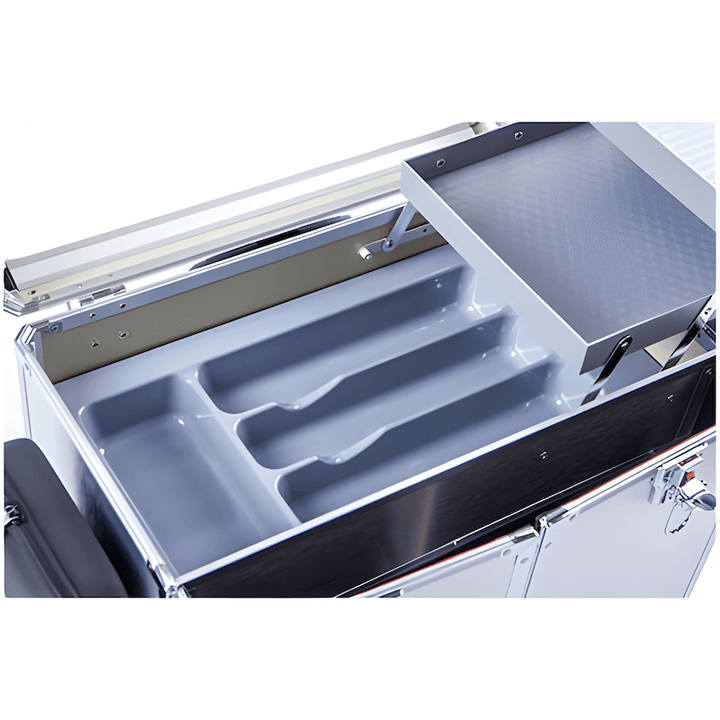 Pedicurekoffer met Trolley PodoMobile Midi Pearl White 12