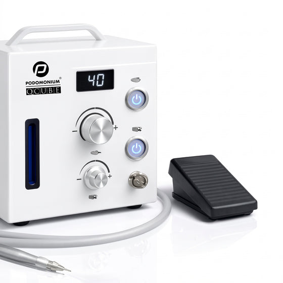 Podiatry Drill PodoMonium QCube - White