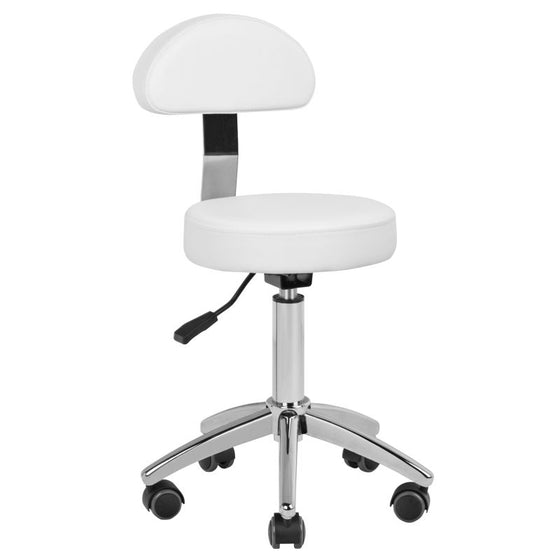 Adjustable Saddle Stool AM-304 - White