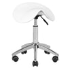 Salon Stool AM-302, Adjustable - White