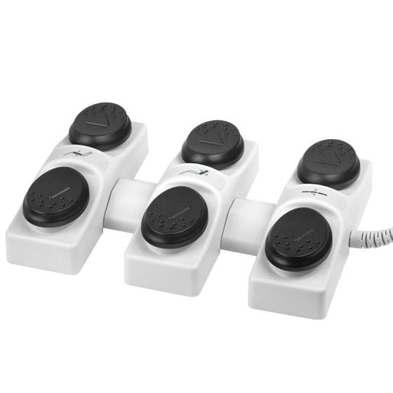 Foot Pedal Azzurro Treatment Chairs, 3 Motors - White