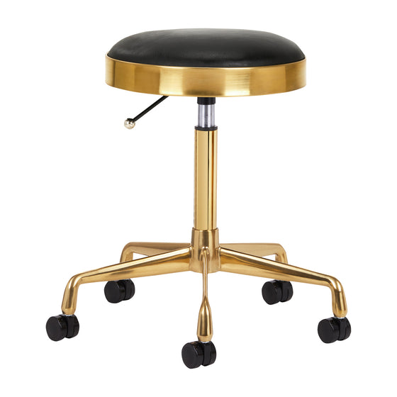 Salon Stool H7 - Gold & Black