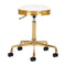 Salon Stool H7 - Gold and White