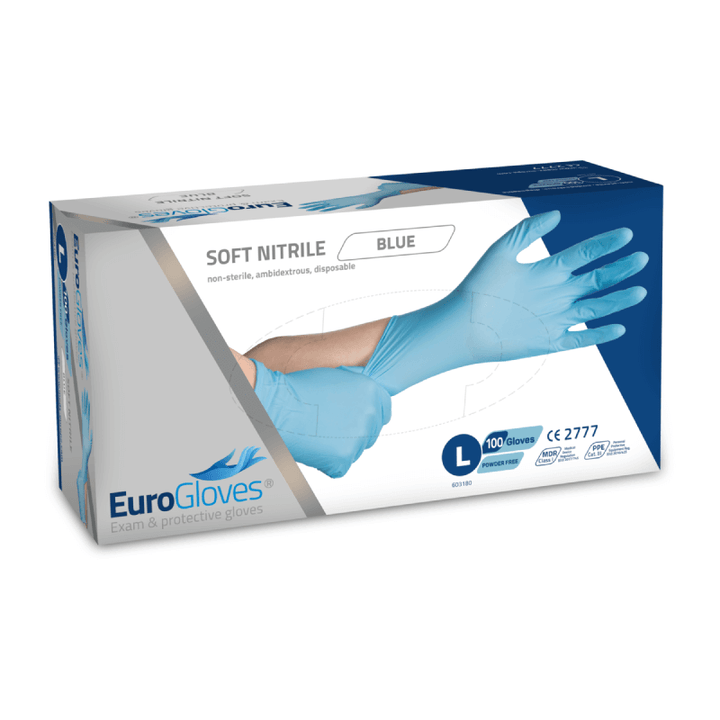 Nitrile Gloves EuroGloves Soft-Nitrile - Blue