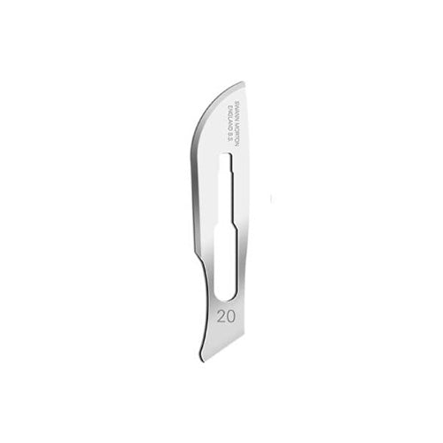 Sterile Scalpel Blades Swann Morton No. 20 - 100 Pack